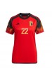 België Charles De Ketelaere #22 Voetbaltruitje Thuis tenue Dames WK 2022 Korte Mouw